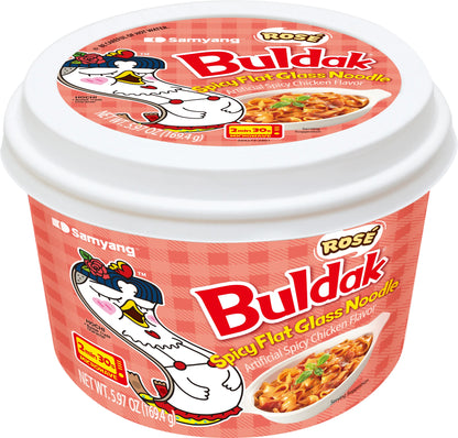 Buldak Wide Glass Noodle Rose - US 8686
